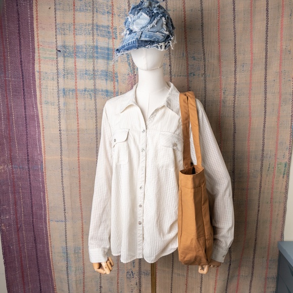 Tan Upcycled carhartt Tote bag - Picture 3 of 7